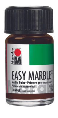 Dark Brown 045 - Marabu Easy Marble Paint - Glitter Chimp