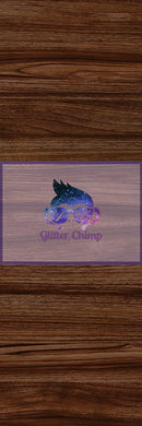 Glitter Chimp Vinyl Pen Wrap - Dark Woodgrain - 4.75