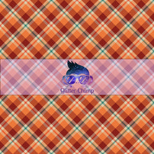 Load image into Gallery viewer, Glitter Chimp Adhesive Vinyl - Fall Plaid Pattern