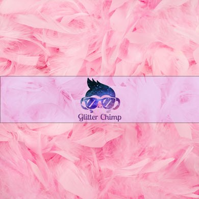 Glitter Chimp Adhesive Vinyl - Flamingo Feathers