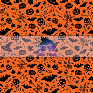 Glitter Chimp Adhesive Vinyl - Halloween Pattern