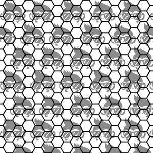 12 Inch Honeycomb Pattern - Digital or Cut File