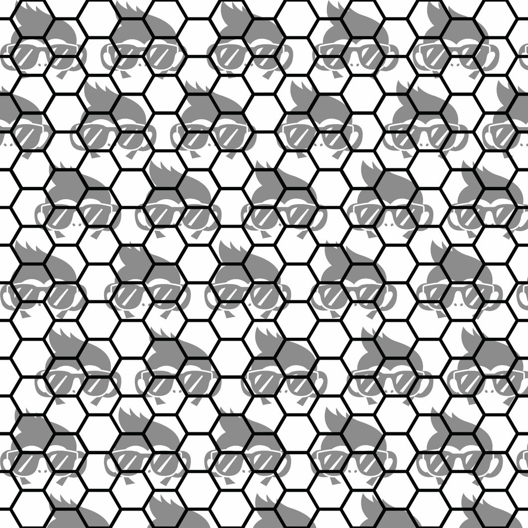12 Inch Honeycomb Pattern - Digital or Cut File