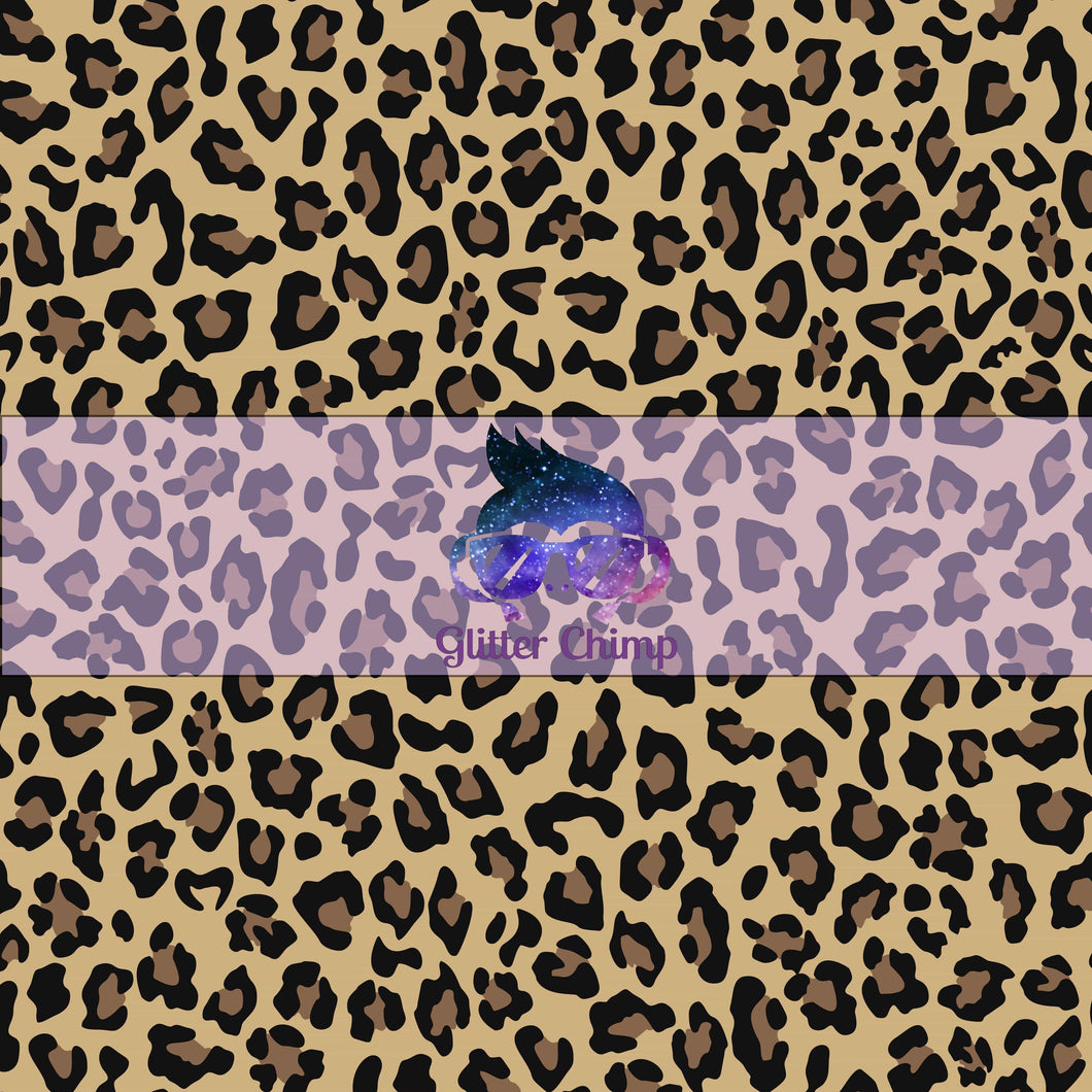 Glitter Chimp Adhesive Vinyl - Leopard Pattern
