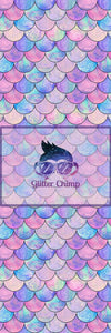 Glitter Chimp Vinyl Pen Wrap - Mermaid Scales - 4.75"x1.5" - Vinyl
