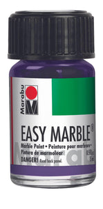 Metallic Violet 750 - Marabu Easy Marble Paint - Glitter Chimp