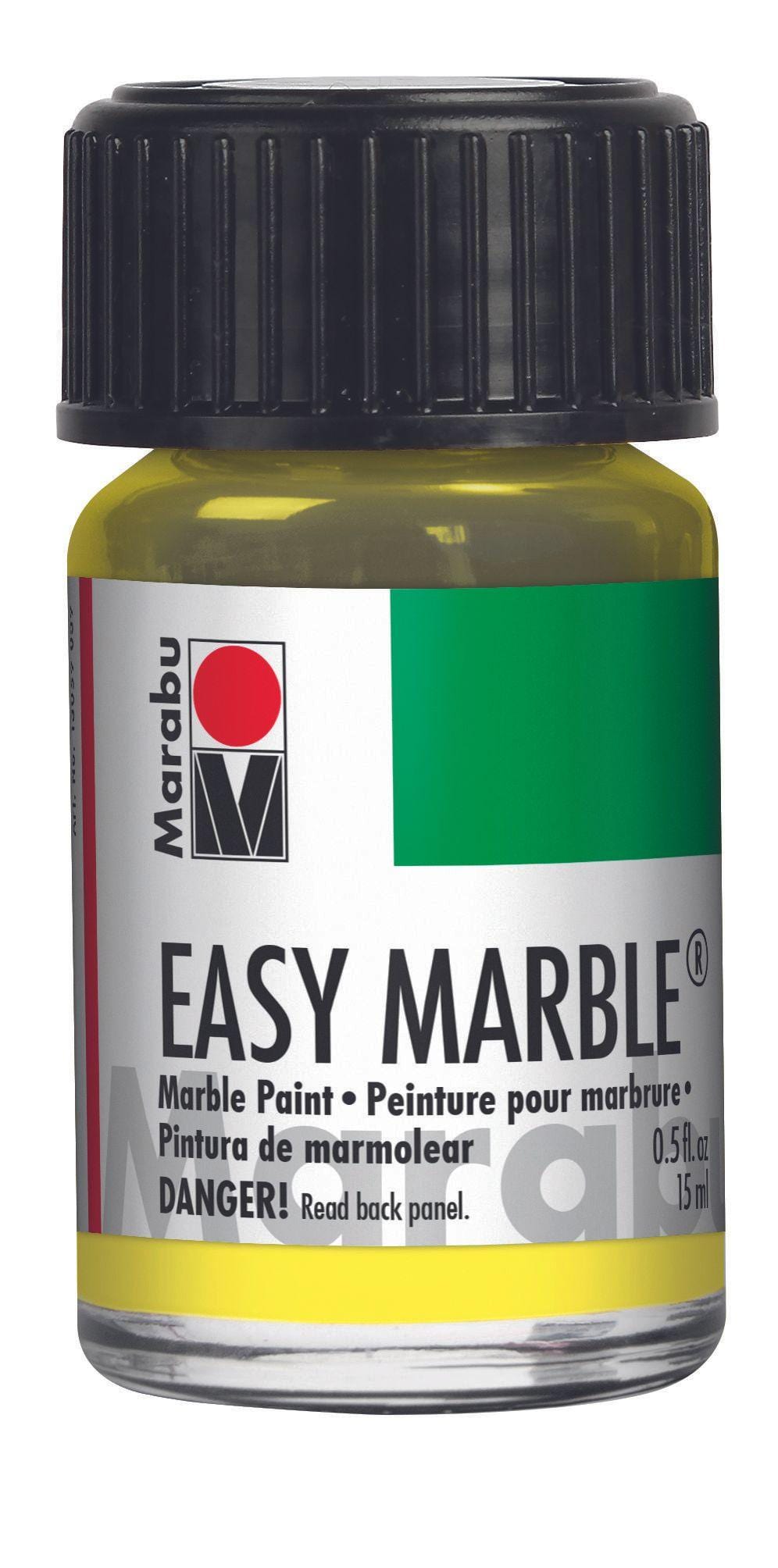 Metallic Yellow 719 - Marabu Easy Marble Paint - Glitter Chimp
