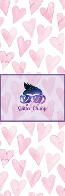 Glitter Chimp Vinyl Pen Wrap - For The Love of Pastel Hearts - 4.75
