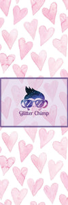 Glitter Chimp Vinyl Pen Wrap - For The Love of Pastel Hearts - 4.75"x1.5" - Vinyl