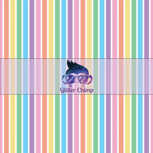 Glitter Chimp Adhesive Vinyl - Pastel Rainbow