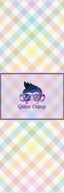 Glitter Chimp Vinyl Pen Wrap - Plaid Pastels - 4.75