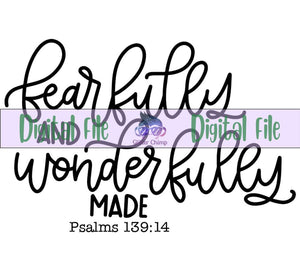 Psalms 139:14 - Digital File