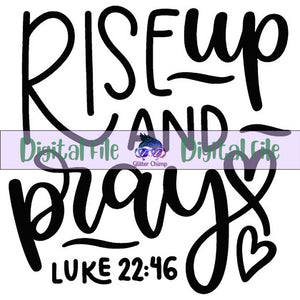 Rise Up & Pray - Digital File