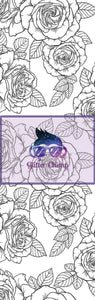 Glitter Chimp Vinyl Pen Wrap - Rose Tattoo - 4.75"x1.5" - Vinyl