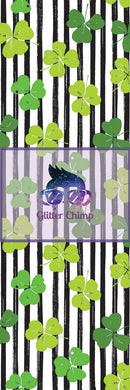 Glitter Chimp Vinyl Pen Wrap - Shamrock Stripes - 4.75
