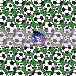 Glitter Chimp Adhesive Vinyl - Soccer Balls