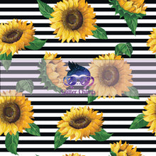 Load image into Gallery viewer, Glitter Chimp Adhesive Vinyl - Sunflower With Stripes