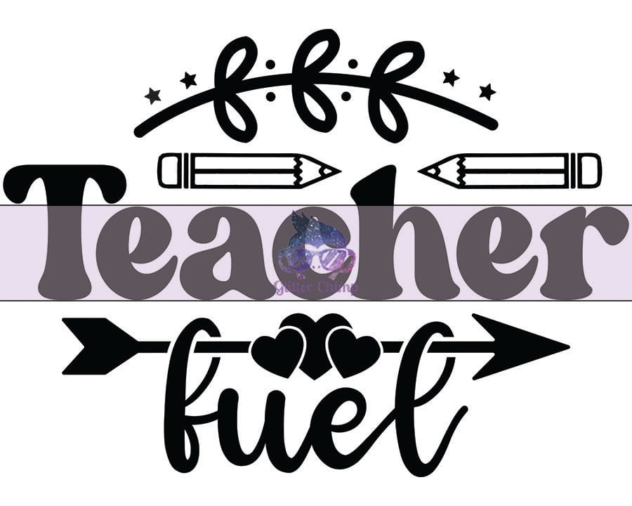 Glitter Chimp Adhesive Vinyl Decal - Teacher Fuel - 3