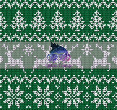 Glitter Chimp Adhesive Vinyl - Ugly Christmas Sweater - Green