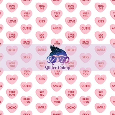 Glitter Chimp Adhesive Vinyl - Valentines Day Conversation