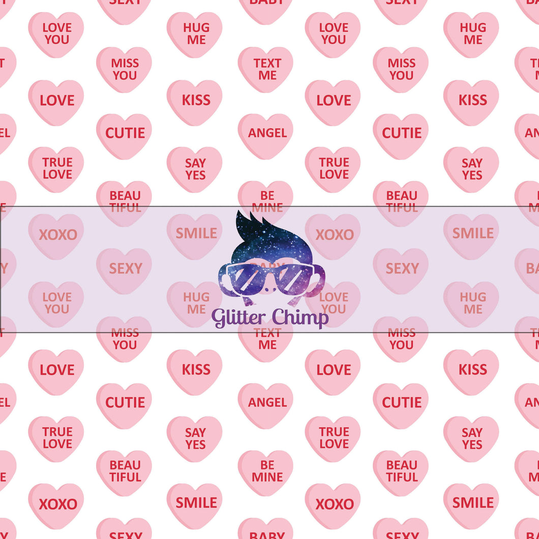 Glitter Chimp Adhesive Vinyl - Valentines Day Conversation