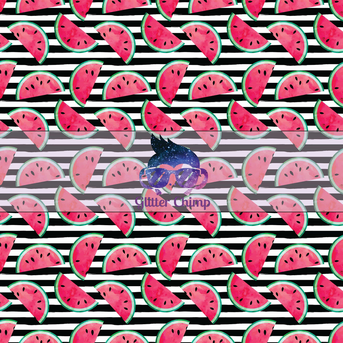Glitter Chimp Adhesive Vinyl Watermelon Stripes