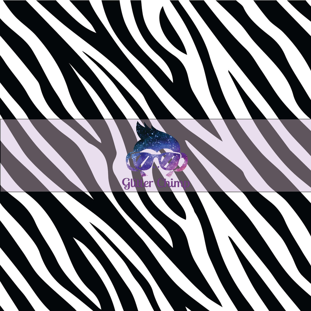 Glitter Chimp Adhesive Vinyl - Zebra