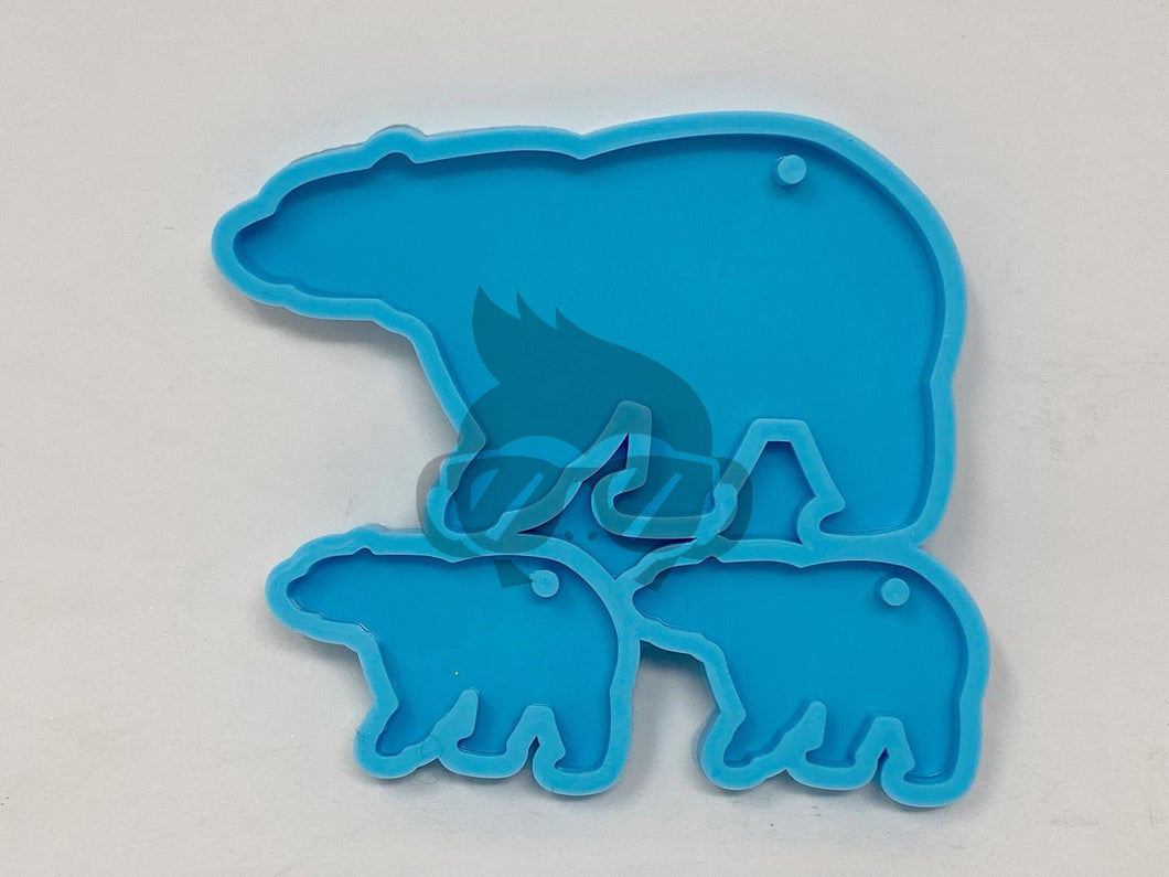 Bear - Mama/Baby Bear Keychain Silicone Mold