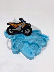 Motorcycle Silicone Mold - Straw Topper