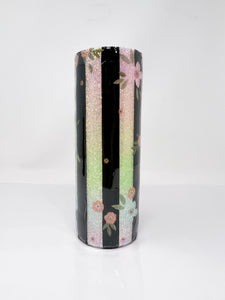 Glitter Chimp Adhesive Vinyl - Floral Stripes