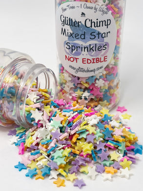 Mixed Star Sprinkles - Faux Craft Toppings