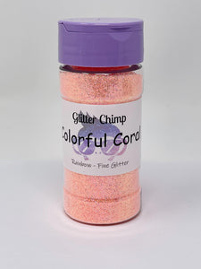 Colorful Coral - Fine Rainbow Glitter - Glitter Chimp