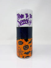 Load image into Gallery viewer, Glitter Chimp Adhesive Vinyl Decal - Time To Be Spooky - 3.3&quot;x2.25&quot; Clear Background