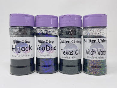 Black Glitter Pack - Specialty Glitter Pack - Glitter Chimp