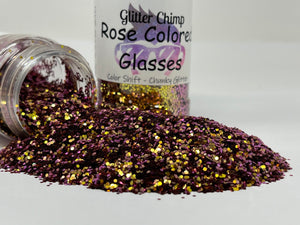Rose Colored Glasses - Chunky Color Shifting Glitter