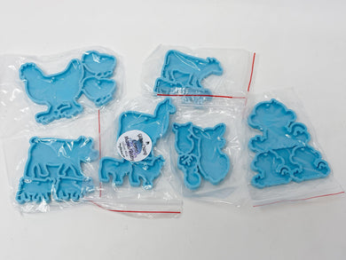 Mama/Baby Keychain Mold Pack - Specialty Mold Pack - Glitter Chimp
