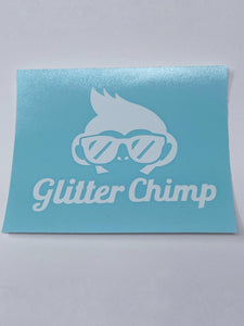 **Glitter Chimp Window/Car Decal - White** | Glitter | GlitterChimp