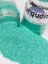 Load image into Gallery viewer, Turquoise - Pearlescent Coarse Glitter