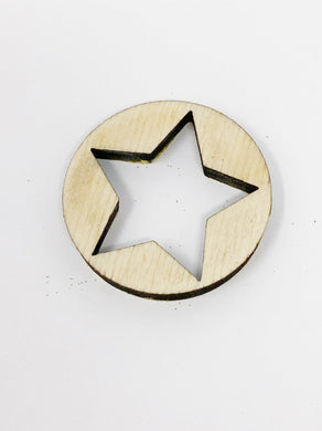 Knockout Star 1.75 Inch Laser Cut Disc