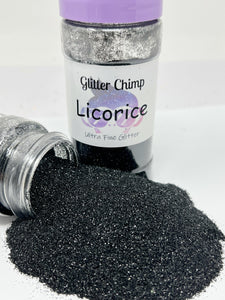 Licorice - Ultra Fine Glitter (Sparkling Black Glitter)
