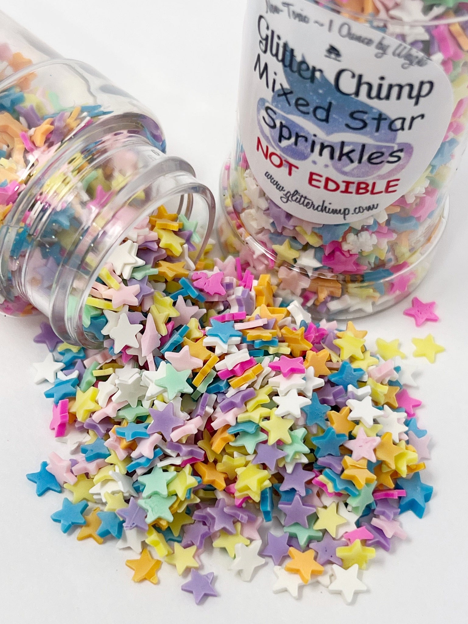 Mixed Star Sprinkles - Faux Craft Toppings – Glitter Chimp