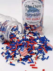 Patriotic Sprinkles - Faux Craft Toppings