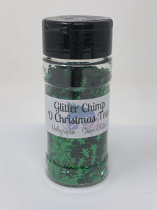 O Christmas Tree - Holographic Shape Glitter -  1 oz