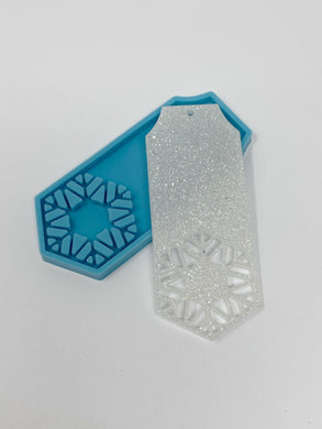 Hexagon Snowflake Gift Tag Silicone Mold