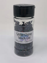 Load image into Gallery viewer, Black Cat - Holographic Shape Glitter -  1 oz