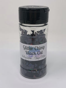 Black Cat - Holographic Shape Glitter -  1 oz