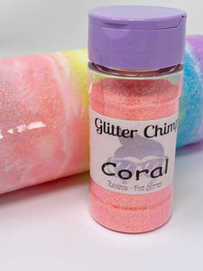 Coral - Fine Rainbow Glitter