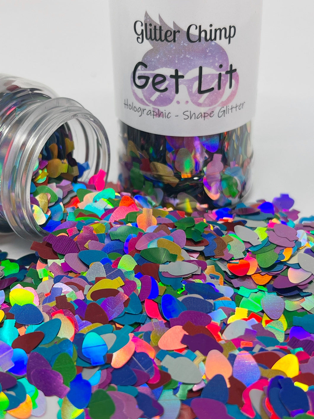 Get Lit - Holographic Shape Glitter -  1 oz