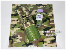 Load image into Gallery viewer, Boy Mom Camo Vinyl, Glitter and Digital Download Pack