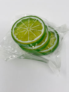 Faux Lime Slices - 3 Pack - Faux Craft Toppings